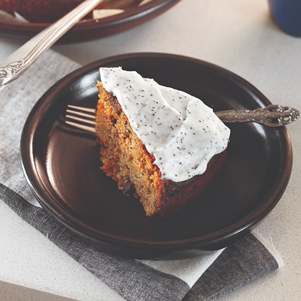 Carrot Cake with Poppy Cream