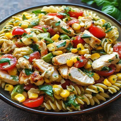 Chicken and Corn Pasta Salad
