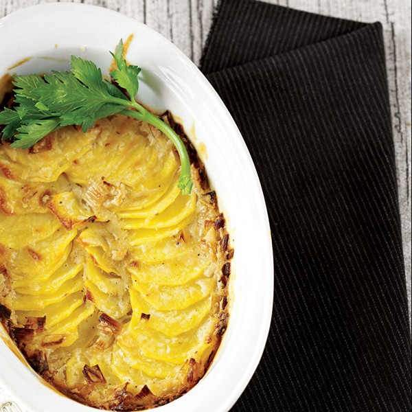 Potato Gratin with Leek