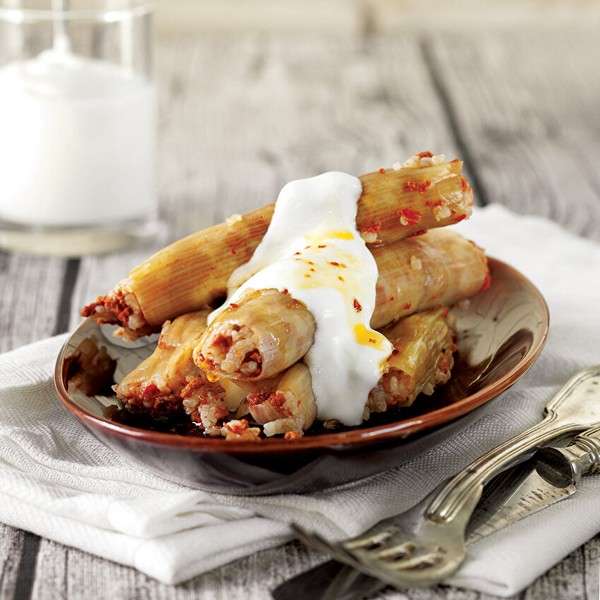 Stuffed Leek with Meat